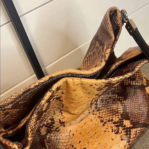 COACH LIMITED EDITION PHOEBE PYTHON LEATHER SHOULDER/TOTE - Picture 9 of 15